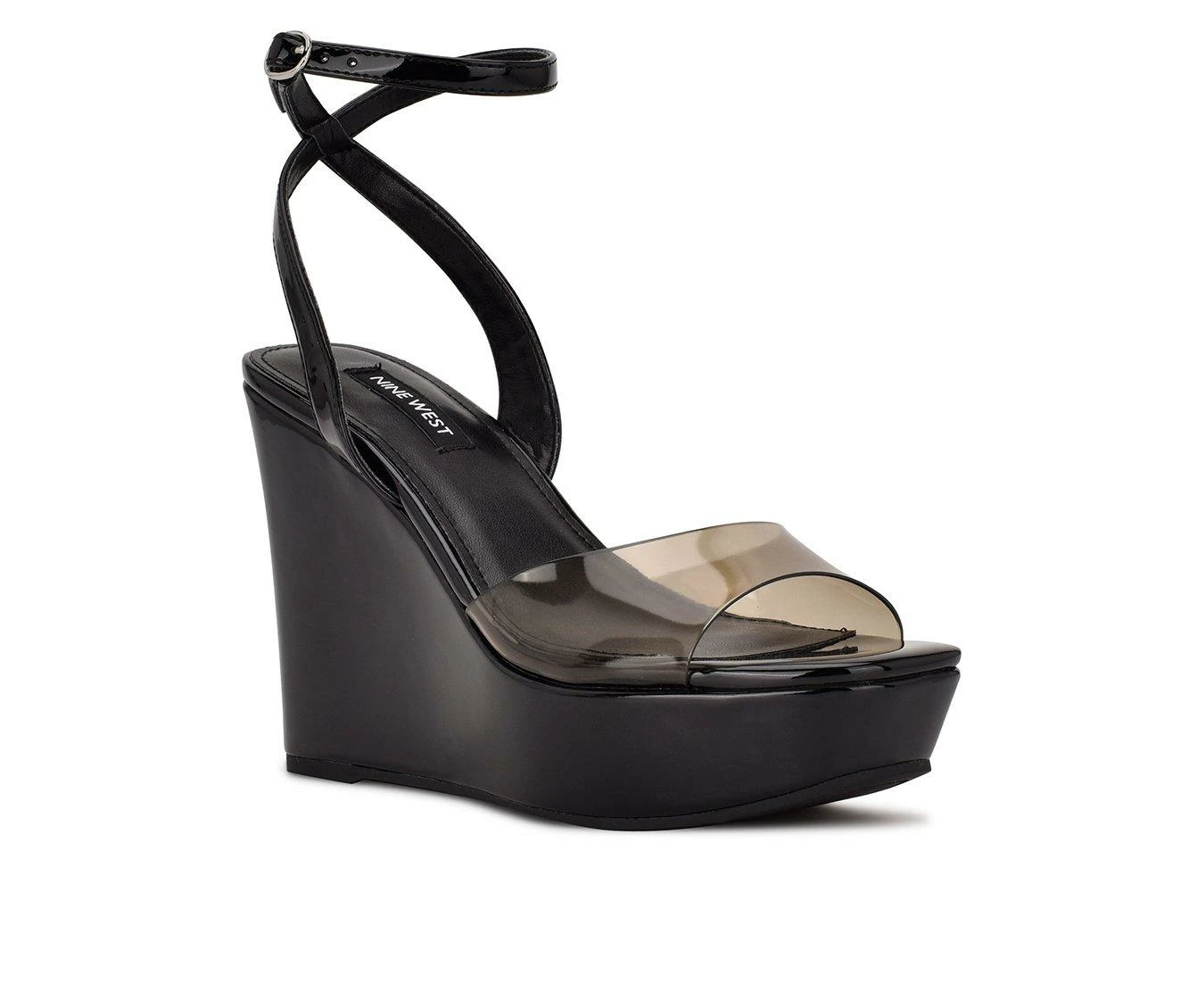 Best reviews of π― Women's Nine West Klear Wedge π©΄ Sandals Black β¨ - Image 3