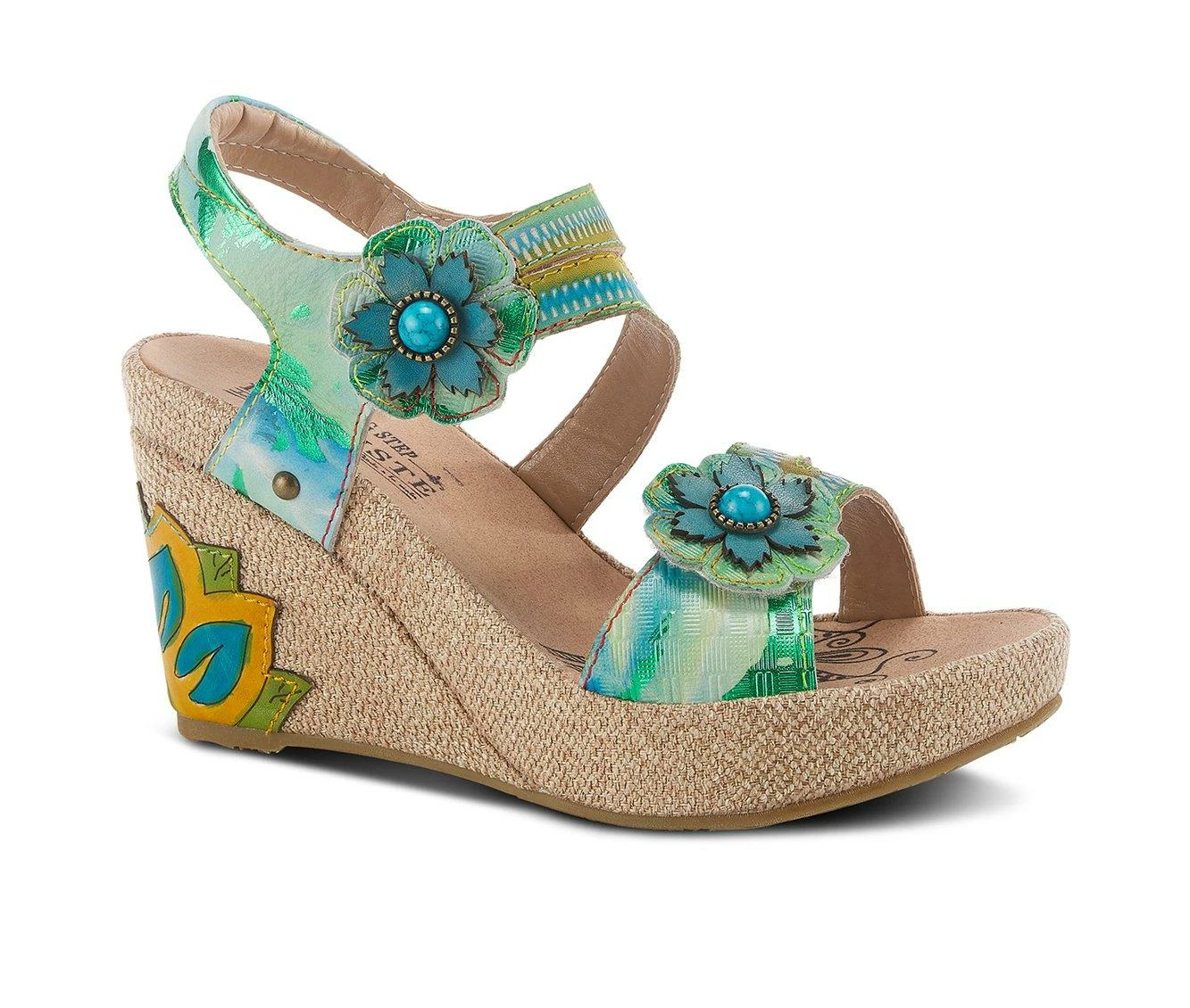 Wholesale π Women's L'Artiste Karnit Wedge π©΄ Sandals Mint Green π - Image 3