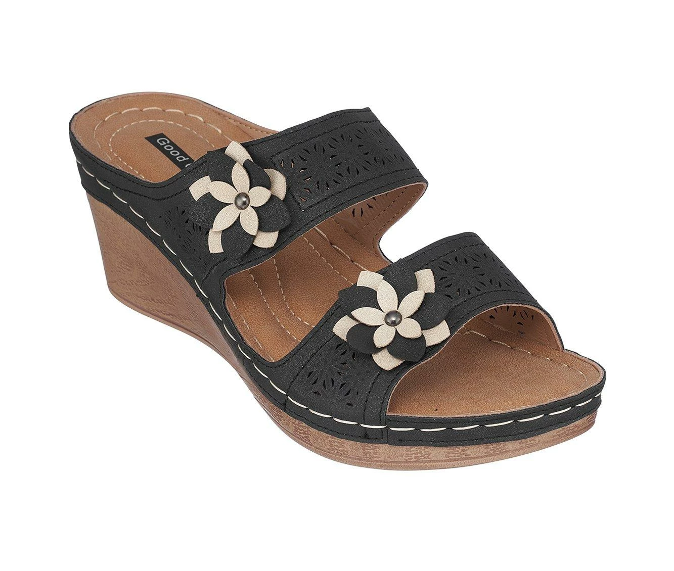 Promo β€οΈ Women's GC π Shoes Cie Wedge π©΄ Sandals Black β¨ - Image 3