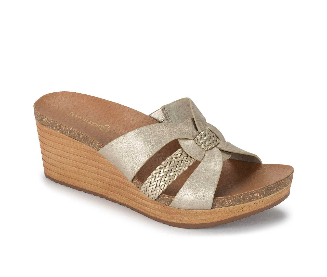 Deals π Women's Baretraps Yadora Wedge π©΄ Sandals Champagne β¨ - Image 3