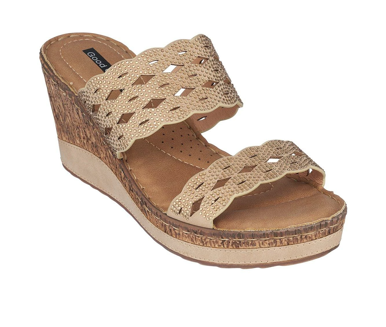 Outlet π Women's GC π Shoes Nicole Wedge π©΄ Sandals Gold π - Image 3