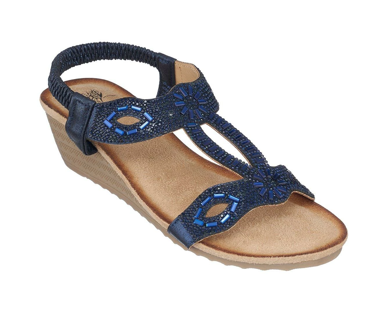 Cheapest β¨ Women's GC π Shoes Pelle Wedge π©΄ Sandals Blue π - Image 3