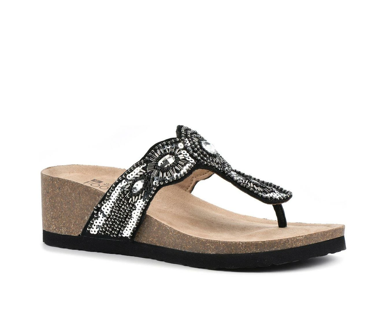 Top 10 π Women's White Mountain Blast Wedge Footbed π©΄ Sandals Black 𧨠- Image 3