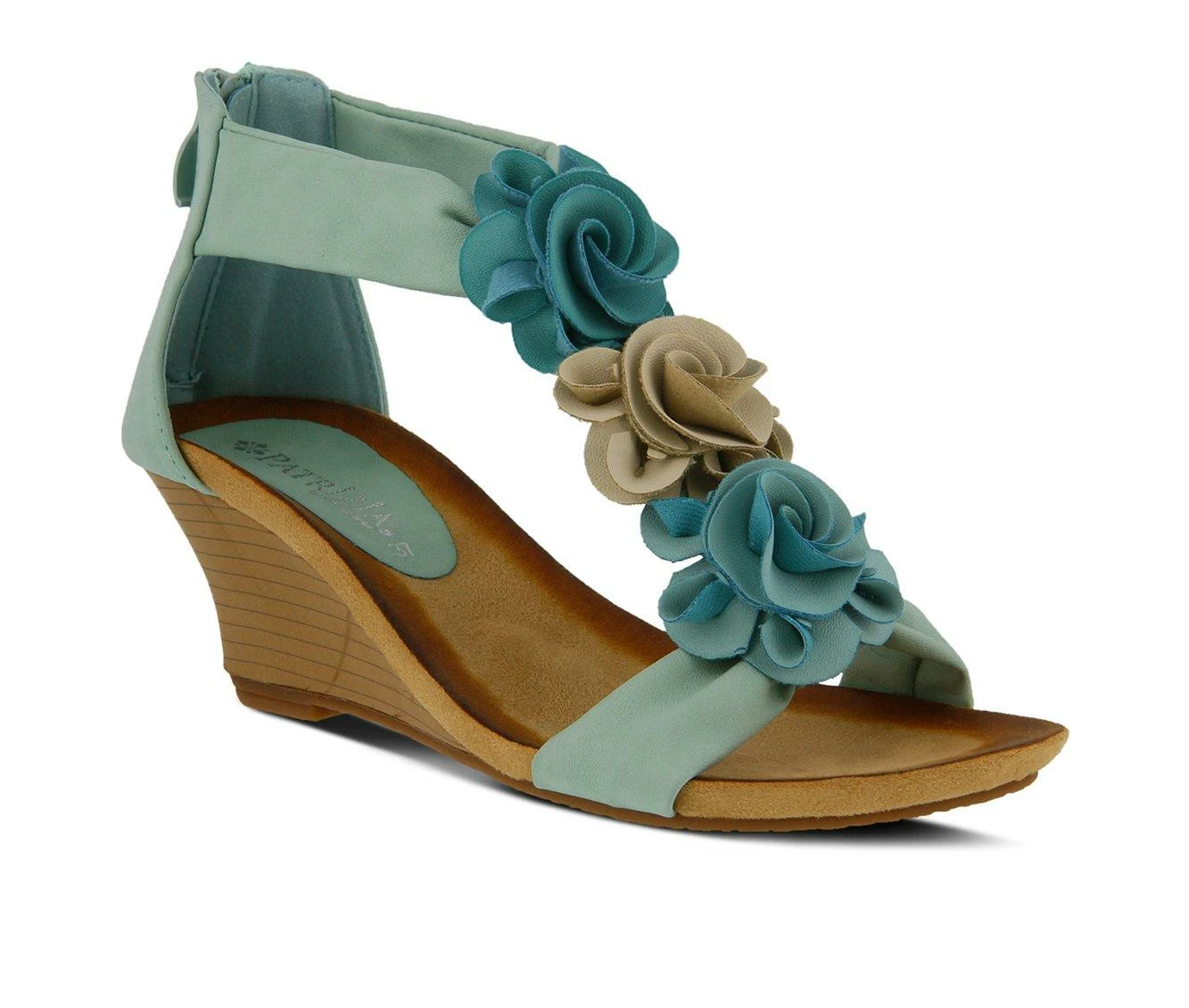 Best reviews of β€οΈ Women's Patrizia Harlequin Multi Wedge π©΄ Sandals Aqua π₯ - Image 3