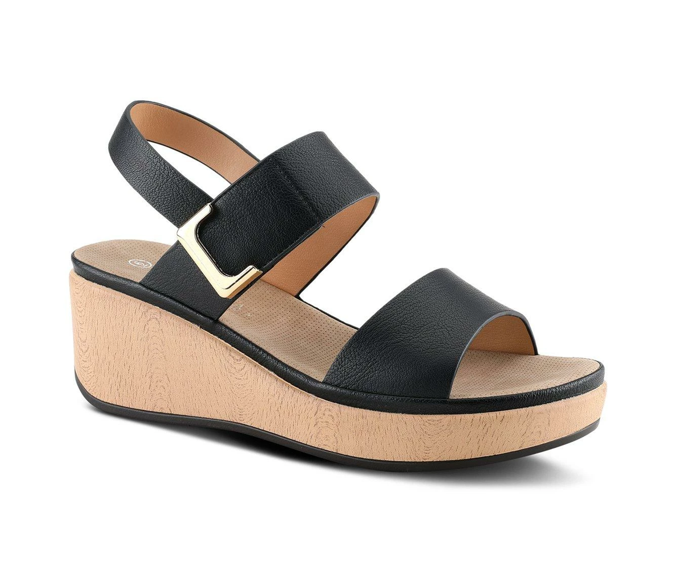 Outlet β Women's Patrizia Spelta Wedge π©΄ Sandals Black π - Image 3