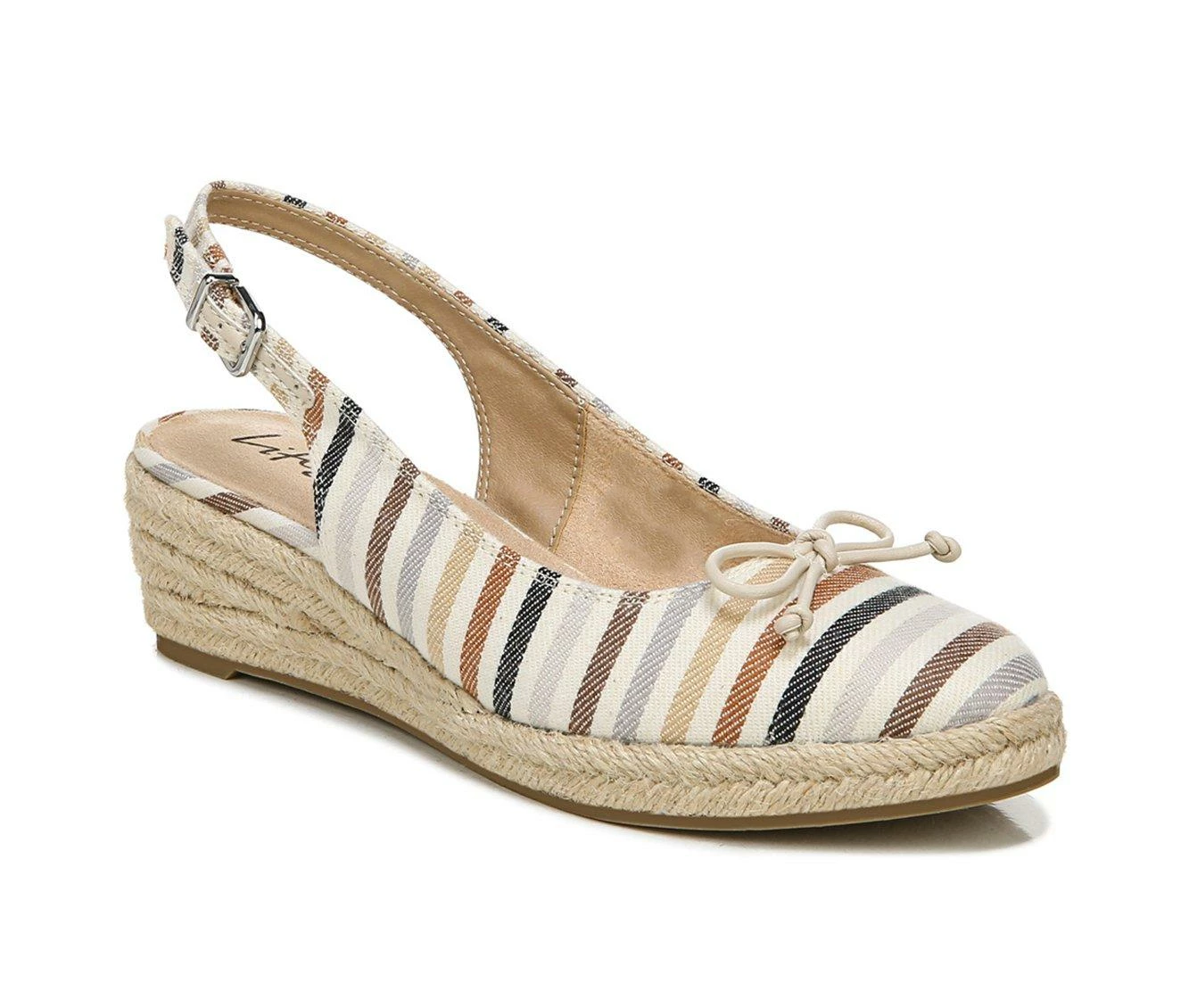 Discount π Women's LifeStride Keepsake Wedges Desert Stripe π - Image 3