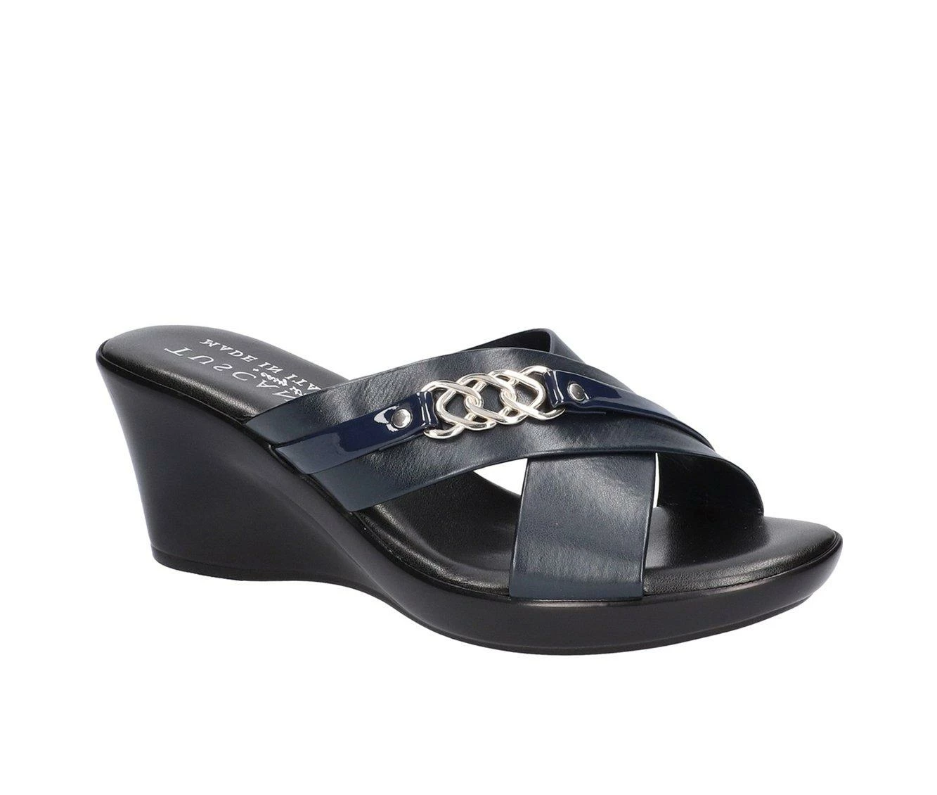 Buy π Women's TUSCANY BY EASY STREET Maggia Wedge π©΄ Sandals Navy π₯° - Image 3
