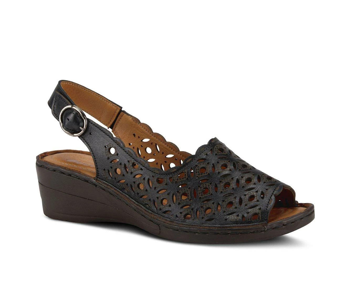 Buy β€οΈ Women's SPRING STEP Belizana Wedge π©΄ Sandals Black π - Image 3