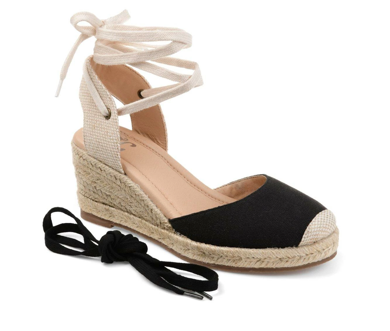 Flash Sale π₯ Women's Journee Collection Monte Espadrille Wedges Black π― - Image 3