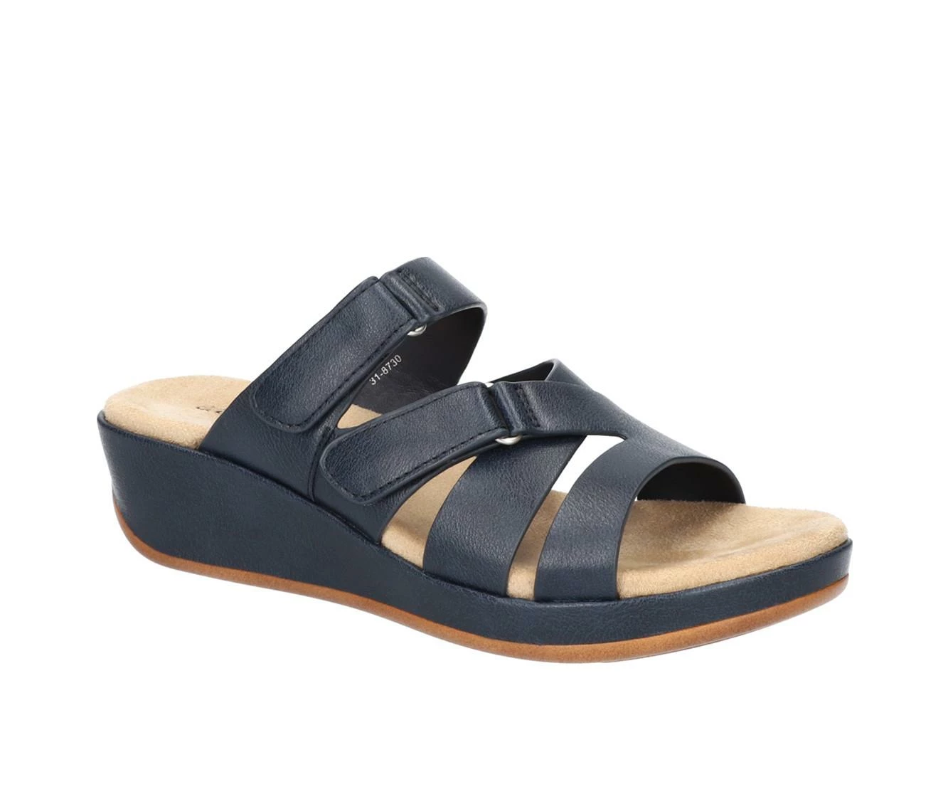 Best Pirce π€© Women's Easy Street Koda Wedge π©΄ Sandals Navy π - Image 3