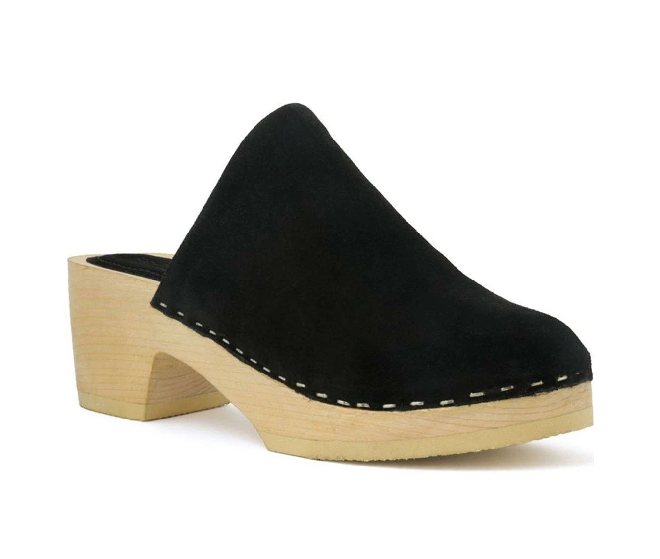 Best reviews of π Women's Rag & Co Darcie Heeled Clogs Black π - Image 3
