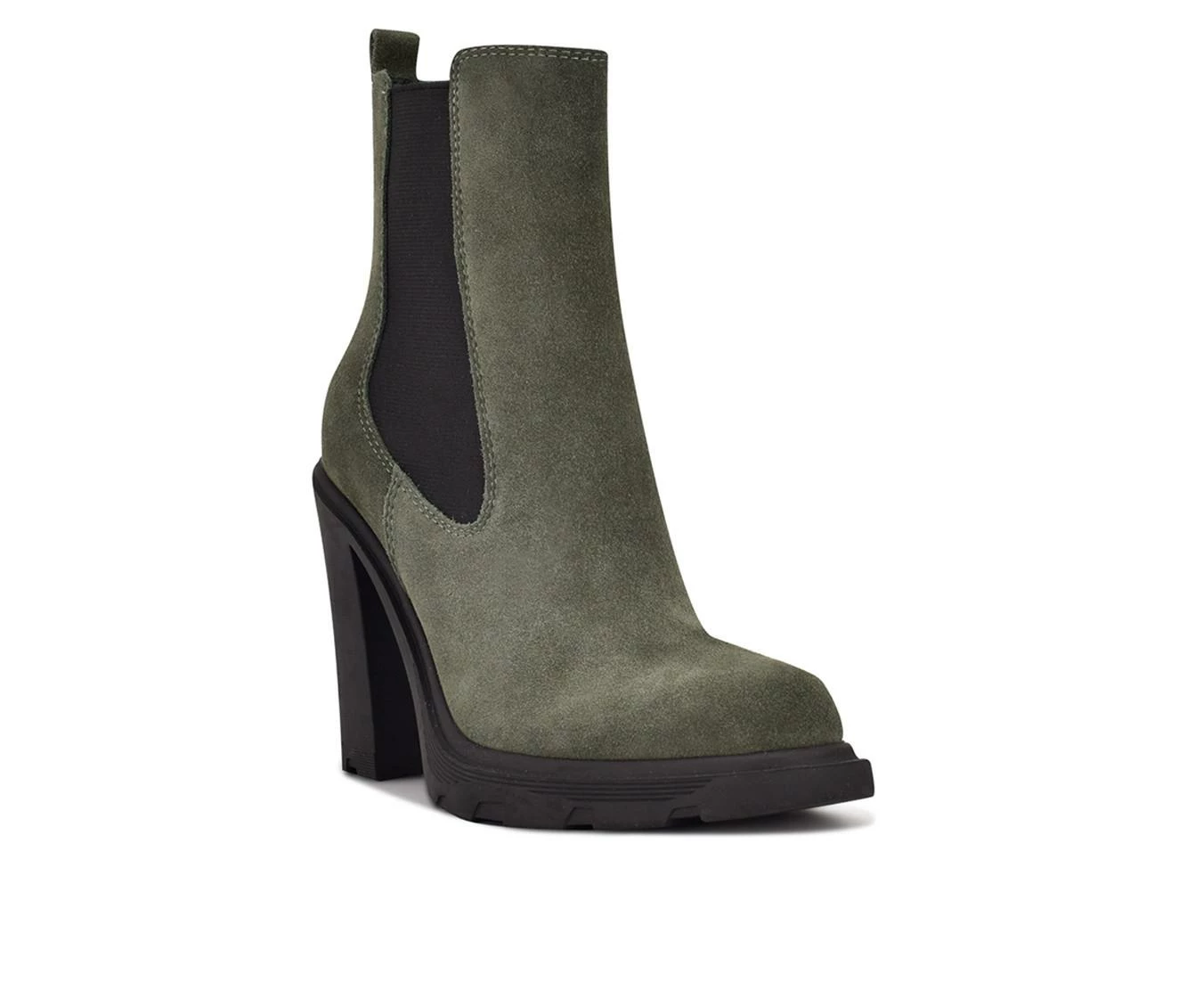 New π₯° Women's Nine West Ream Heeled Booties Dark Green π 5 New π₯° Women's Nine West Ream Heeled Booties Dark Green π - Image 3