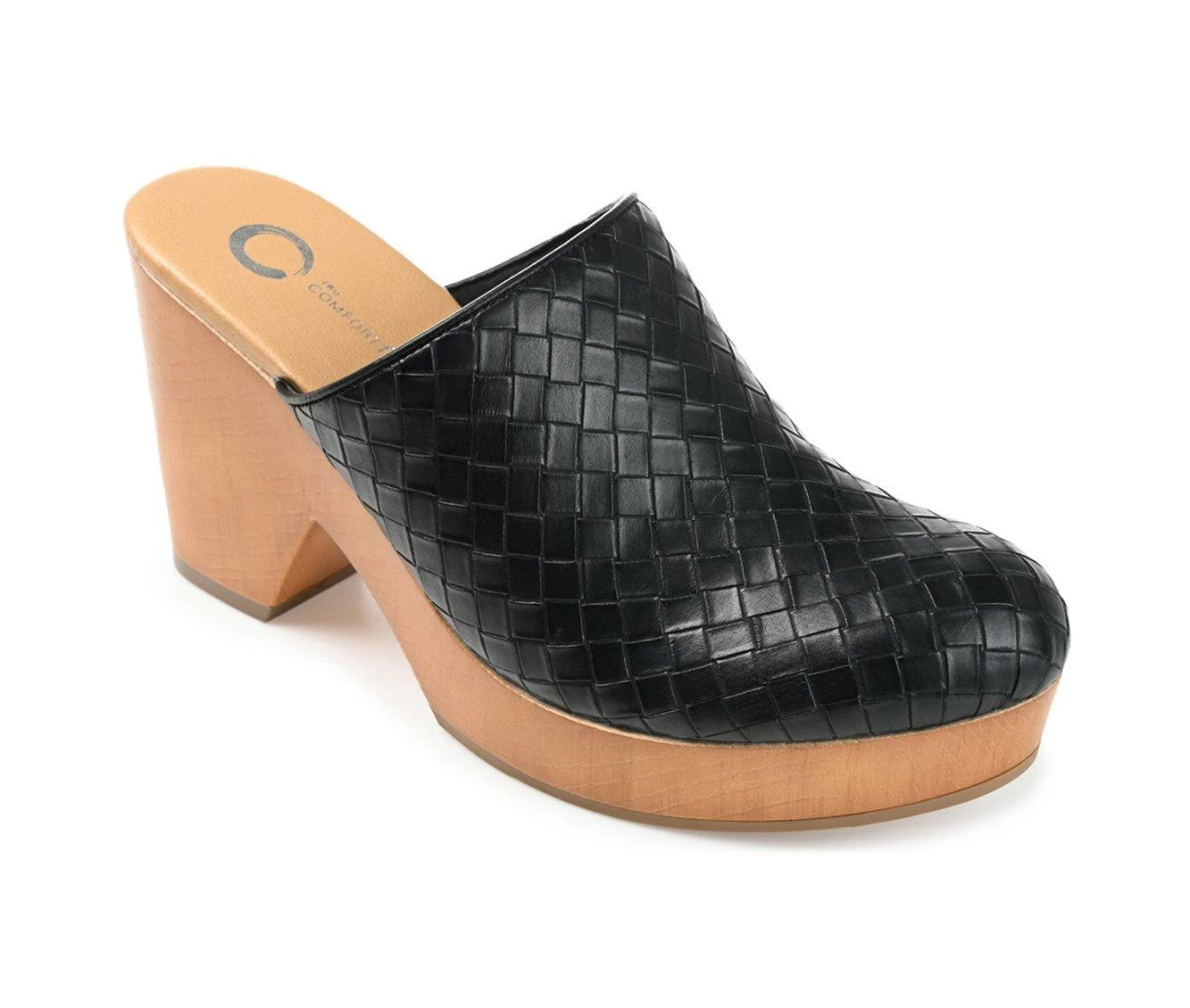 Cheap π Women's Journee Collection Kelsy Block Heel Platform Clogs Black π - Image 3