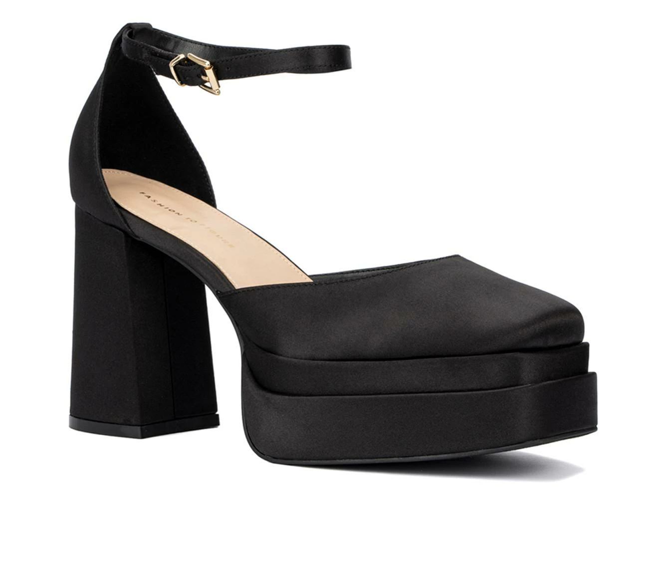 Wholesale π₯ Women's Fashion To Figure Martine Heel Pumps Black Wide π₯ - Image 3