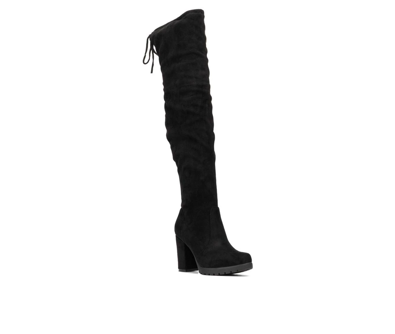 Best Sale π Women's New York And Company Adora Over The Knee π₯Ύ Boots Black π - Image 3