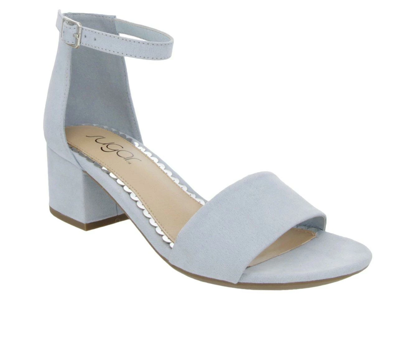 Budget ๐ Women's Sugar Noelle Low ๐ Dress ๐ฉด Sandals Baby Blue ๐ - Image 3