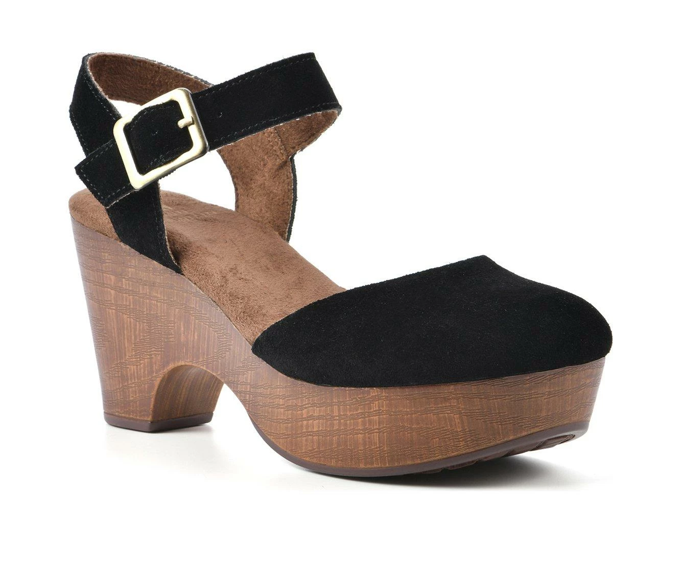 Wholesale π€© Women's White Mountain Casey Platform Heeled Clog Black π₯ - Image 3