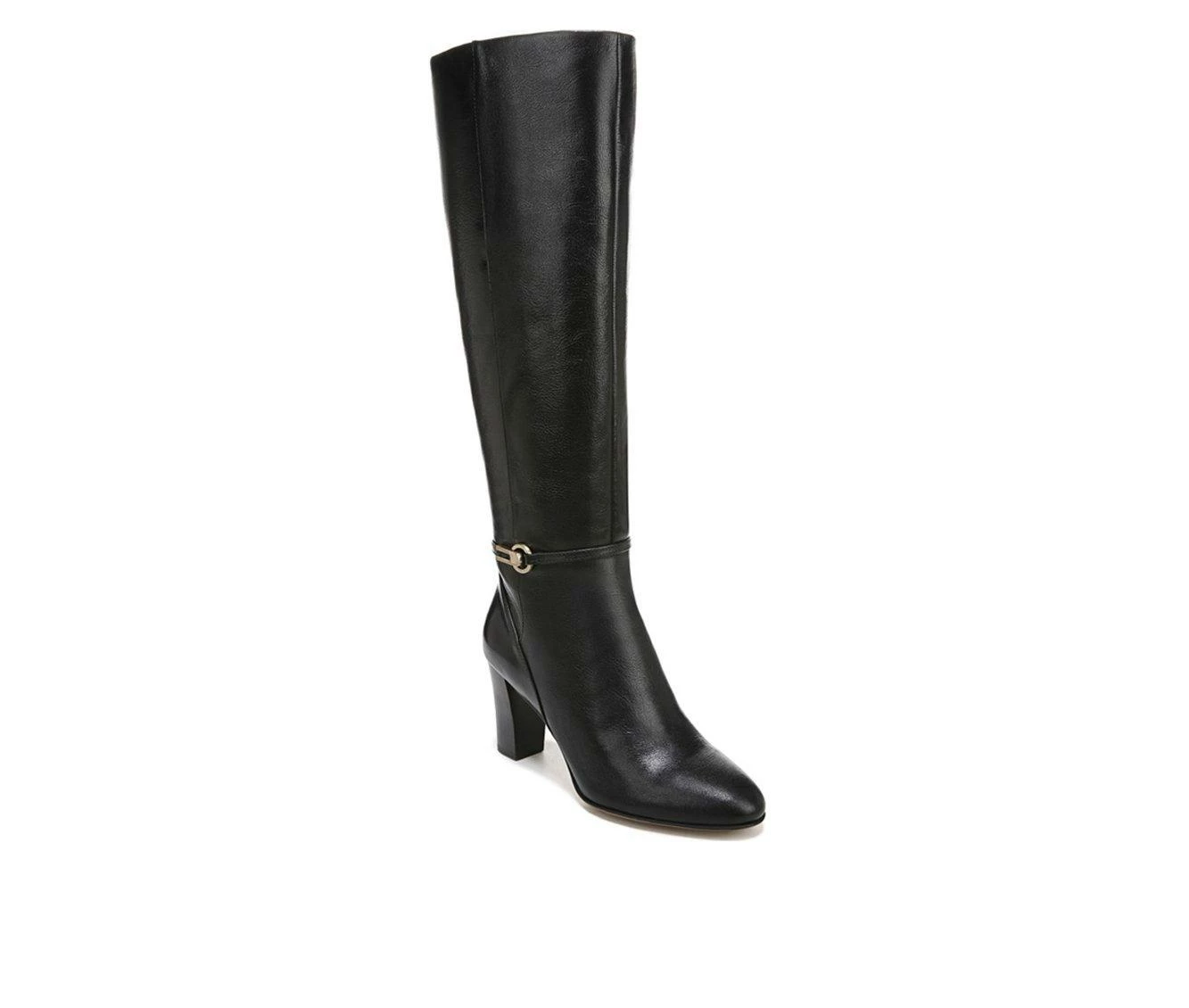 Budget βοΈ Women's Franco Sarto Palermo Knee High Heeled π₯Ύ Boots Black π - Image 3