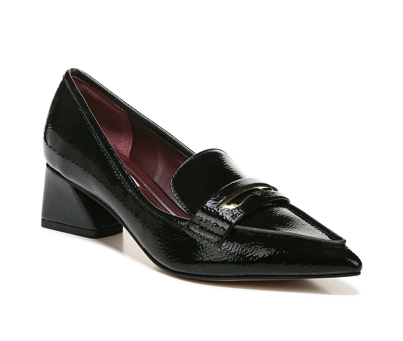 Cheapest π Women's Franco Sarto Remi Heeled Loafers Black π₯ - Image 3