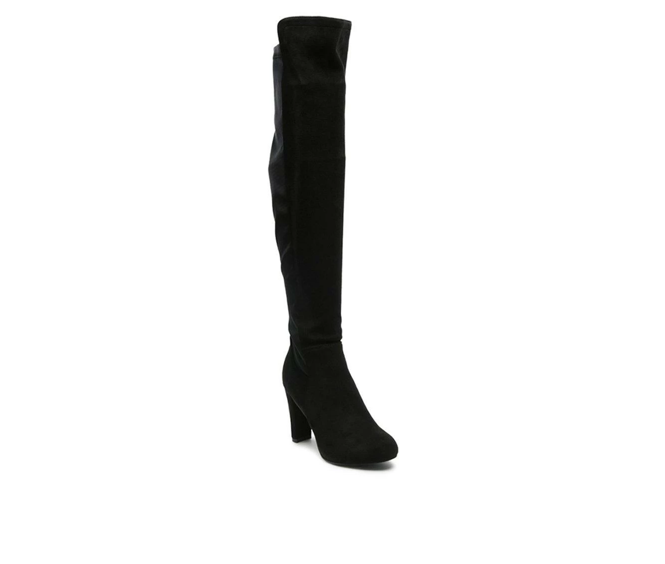Best Pirce π Women's London Rag Fauna Block Heel Knee High π₯Ύ Boots Black βοΈ - Image 3