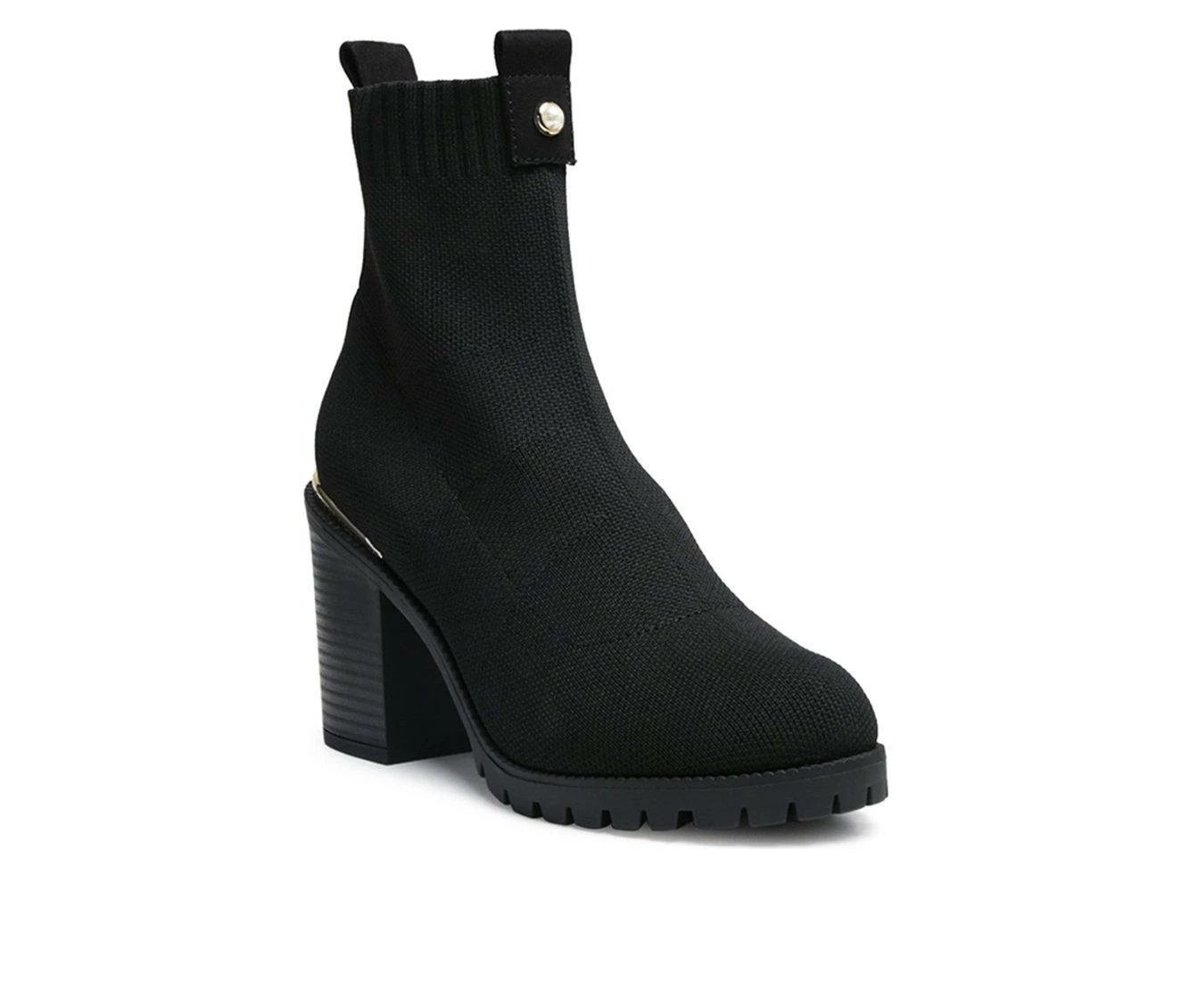Best reviews of π Women's London Rag Medusa Block Heel Booties Black 𧨠- Image 3
