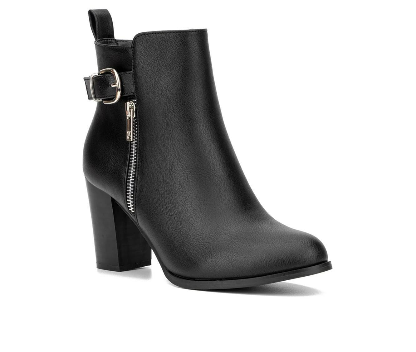 Promo ⌛ Women's New York And Company Angie 2 Heeled Booties Black ✨ - Image 3