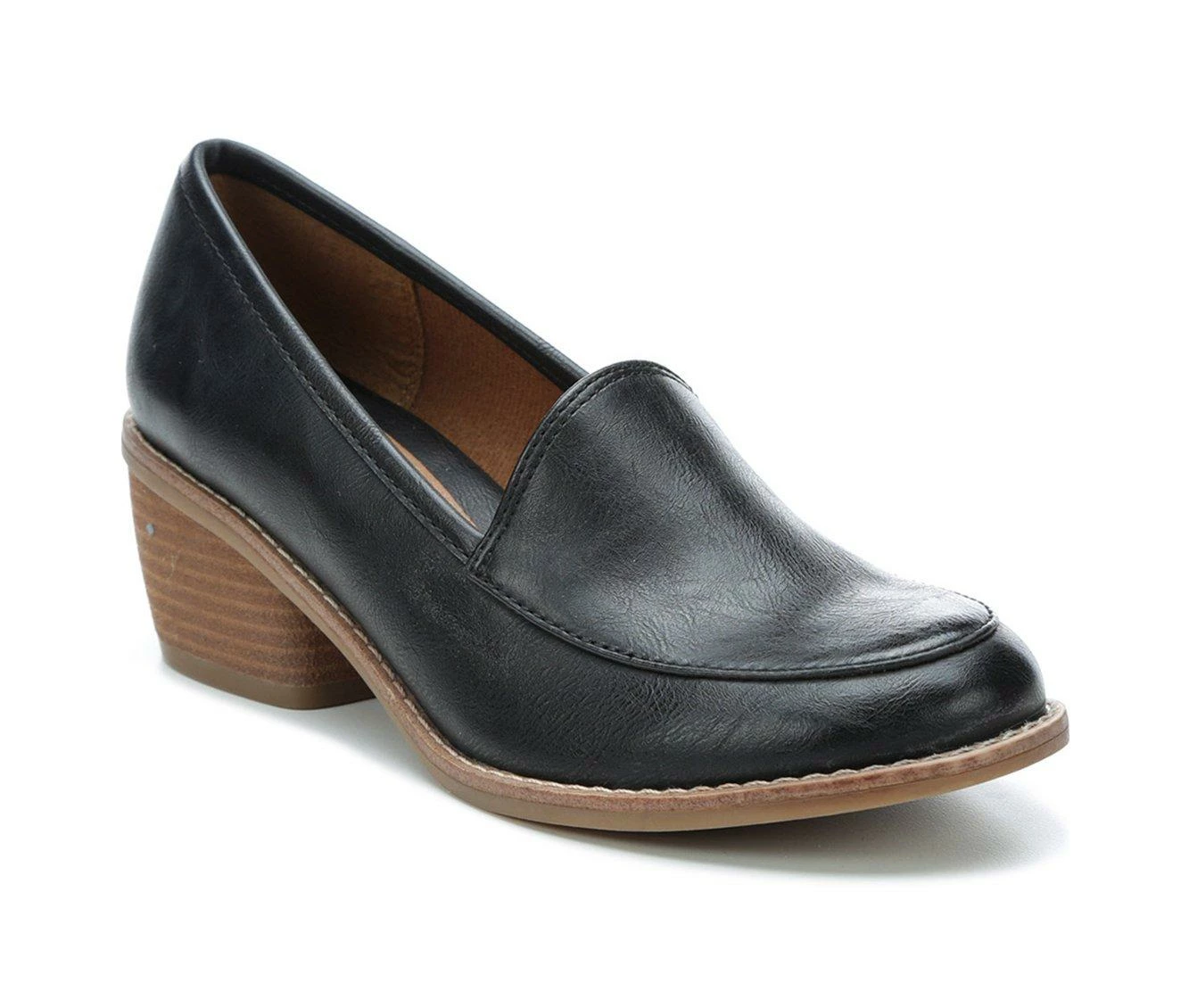 Best Pirce π Women's EuroSoft Cadwyn Heeled Loafers Black π - Image 3