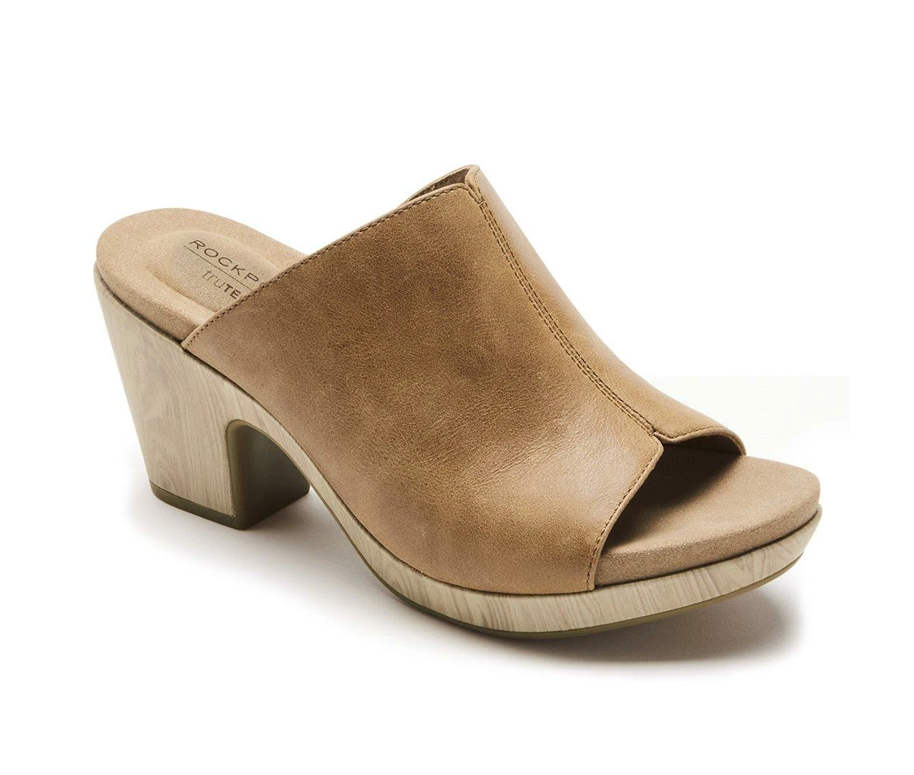 Best Sale π Women's Rockport Vivianne Slide π Dress π©΄ Sandals Honey Leather π - Image 3