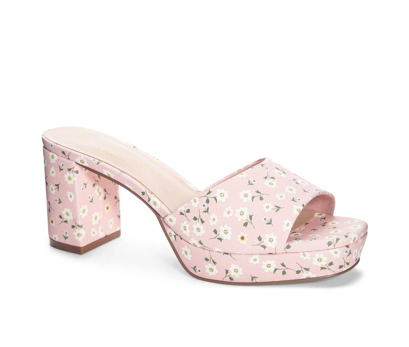Outlet β¨ Women's Chinese Laundry Tai Block Heel π Dress π©΄ Sandals Pink Floral π - Image 3