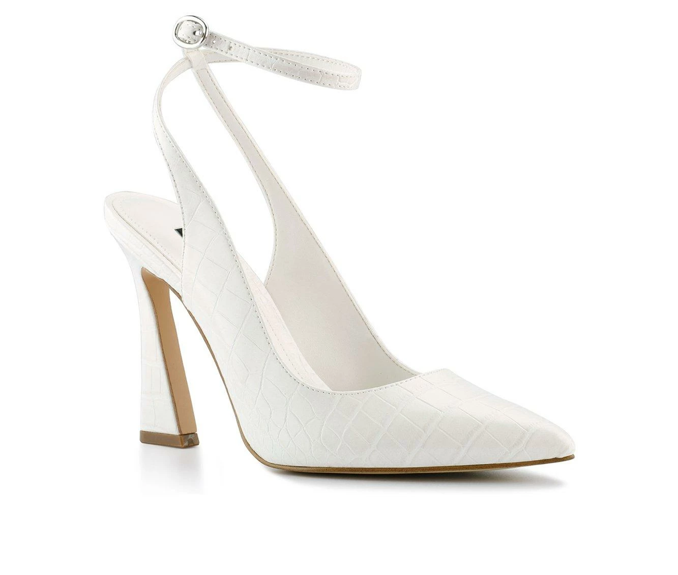 Flash Sale π Women's Nine West Tabita Pumps Ivory Croco π - Image 3