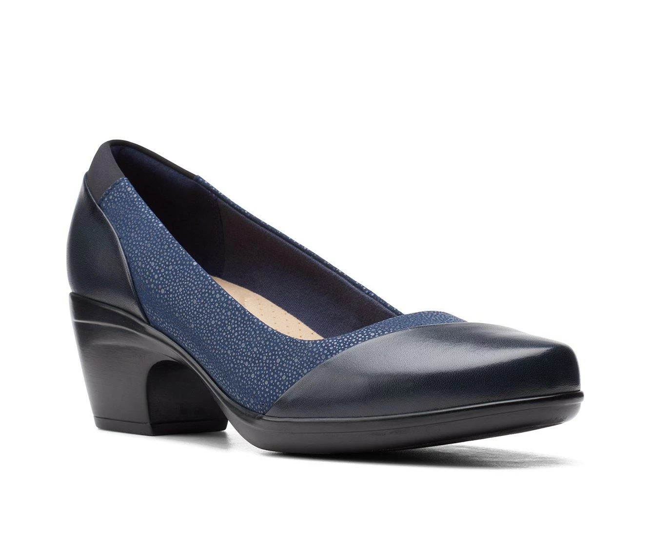New ๐ฅฐ Women's Clarks Emily Alexa Pumps Navy โค๏ธ - Image 3