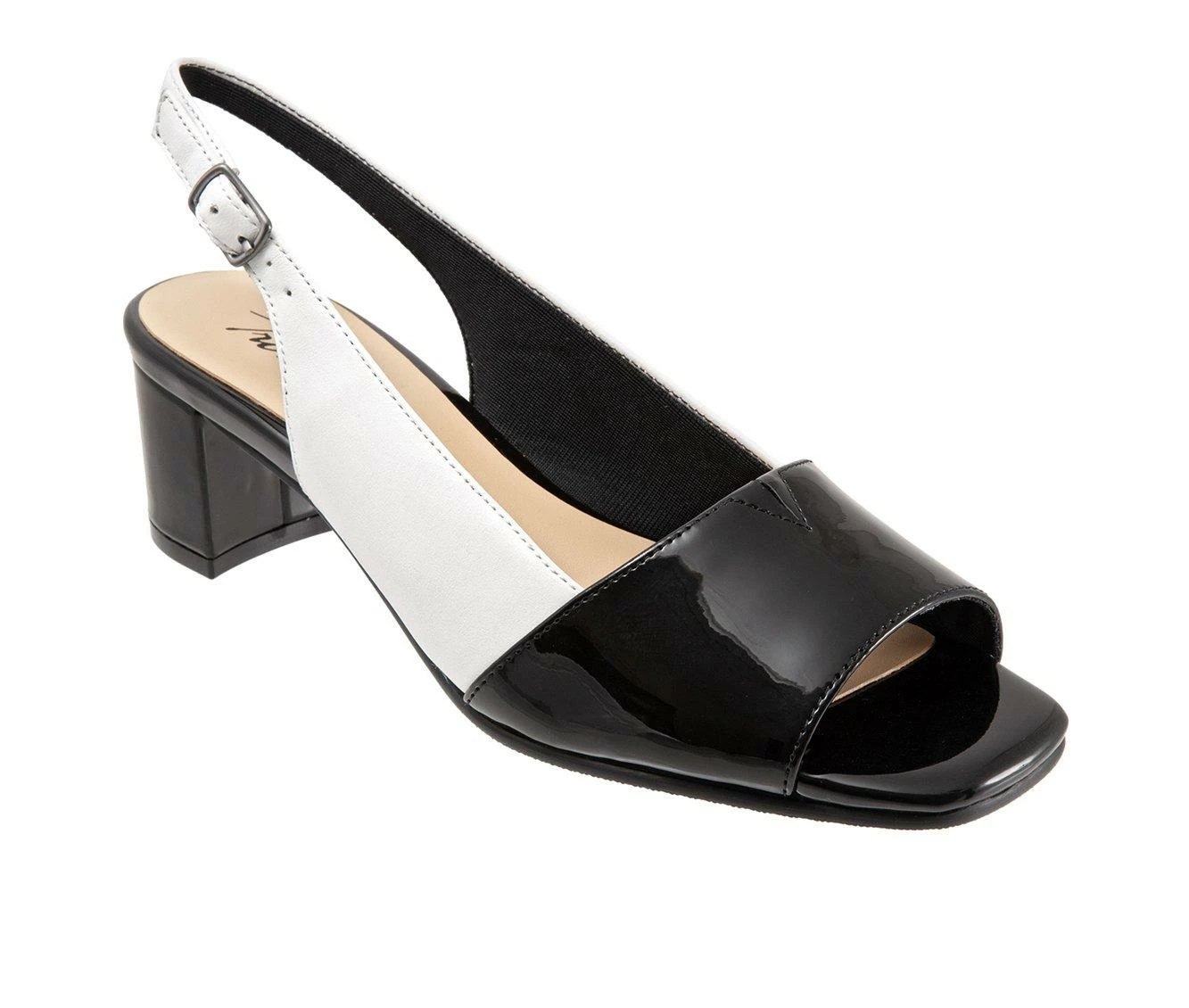 Hot Sale ๐ Women's Trotters Monique ๐ Dress ๐ฉด Sandals White/Black ๐ - Image 3