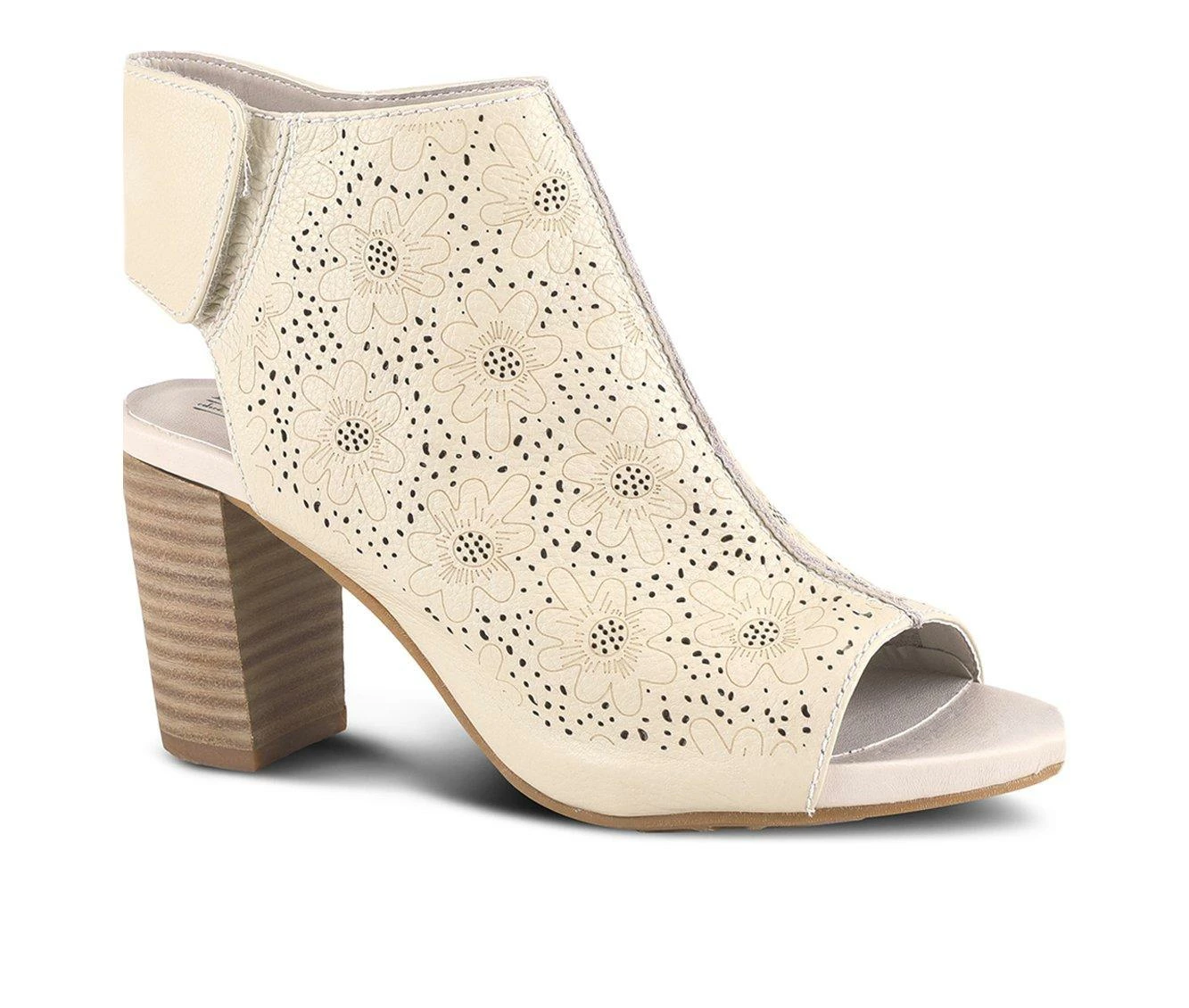 New ๐ Women's L'Artiste Fab Peep Toe Booties Beige ๐ - Image 3