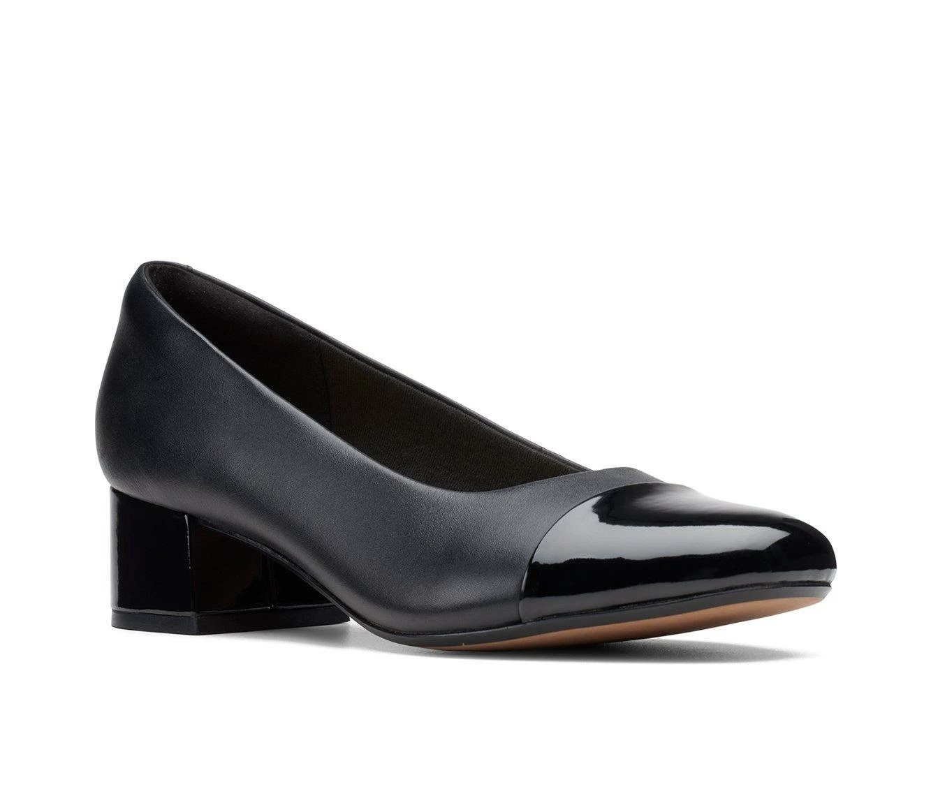Cheap ๐ Women's Clarks Marilyn Sara Pumps Black Lea Combo ๐ - Image 3