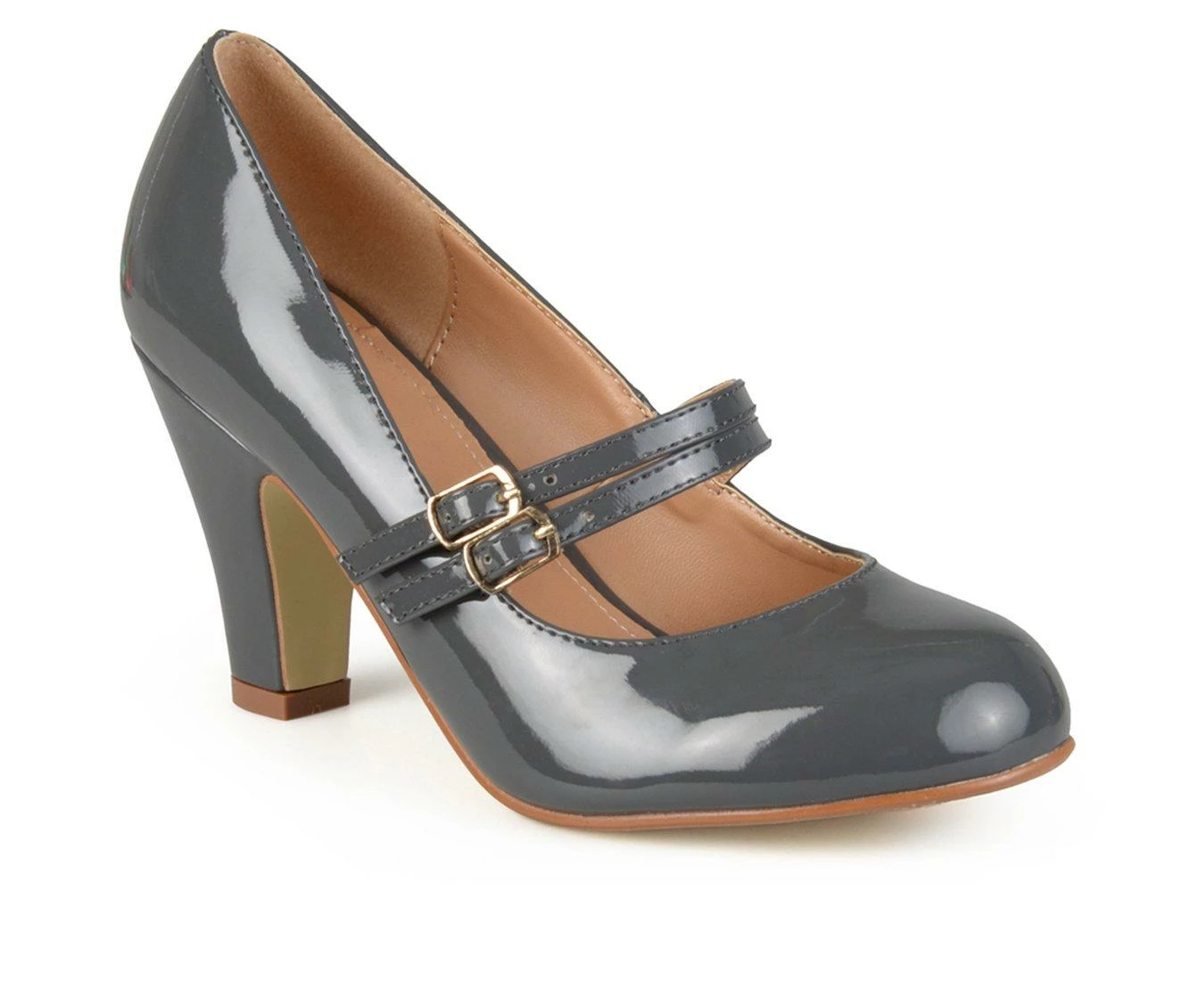 Brand new 𧨠Women's Journee Collection Wendy Mary Jane Pumps Grey π― - Image 3