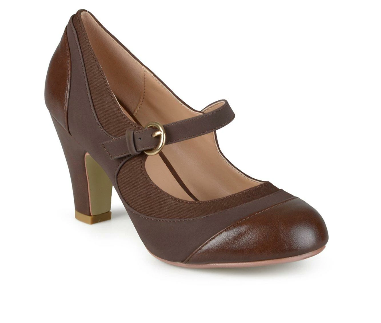 Best Pirce π Women's Journee Collection Siri Pumps Brown π - Image 3