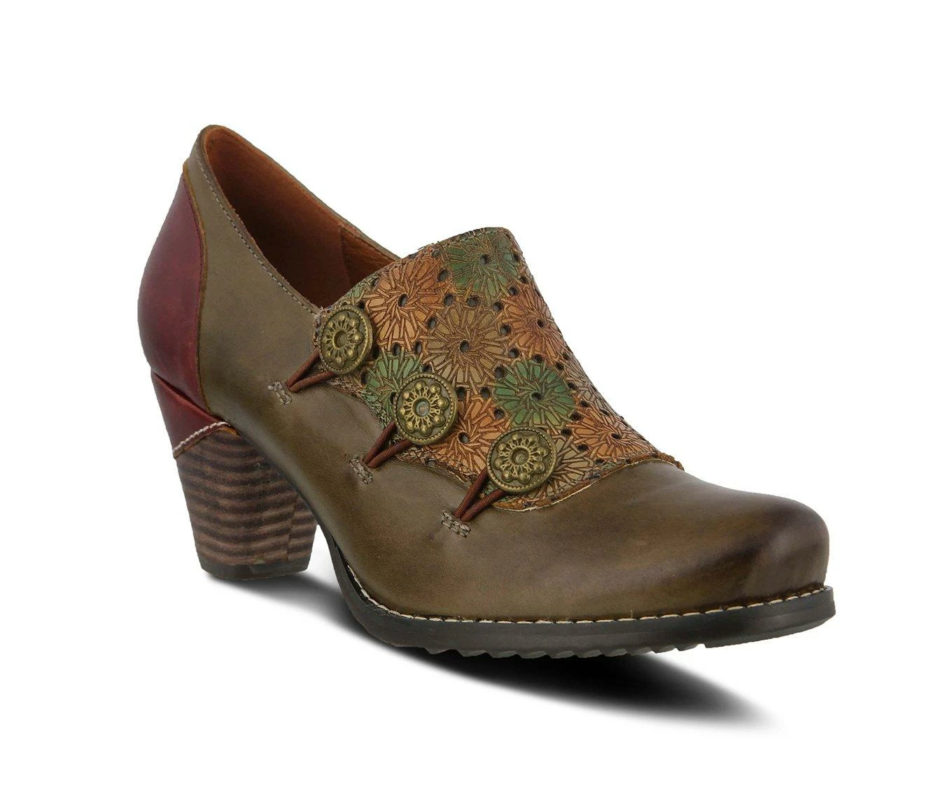 Outlet π Women's L'Artiste Kantia Booties Olive Multi π - Image 3