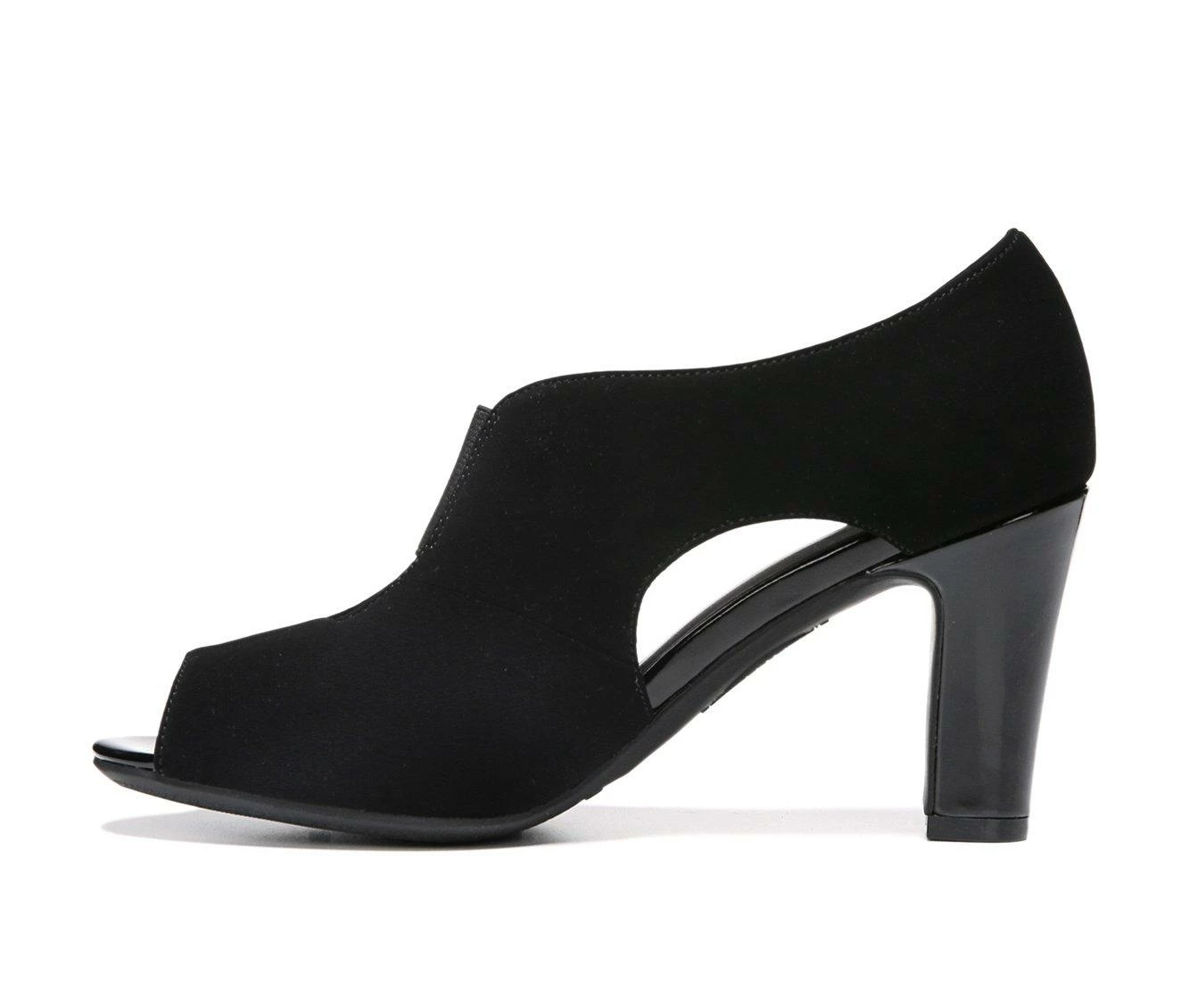 Buy ๐ Women's LifeStride Carla Peep Toe Booties Black Fabric ๐ - Image 3