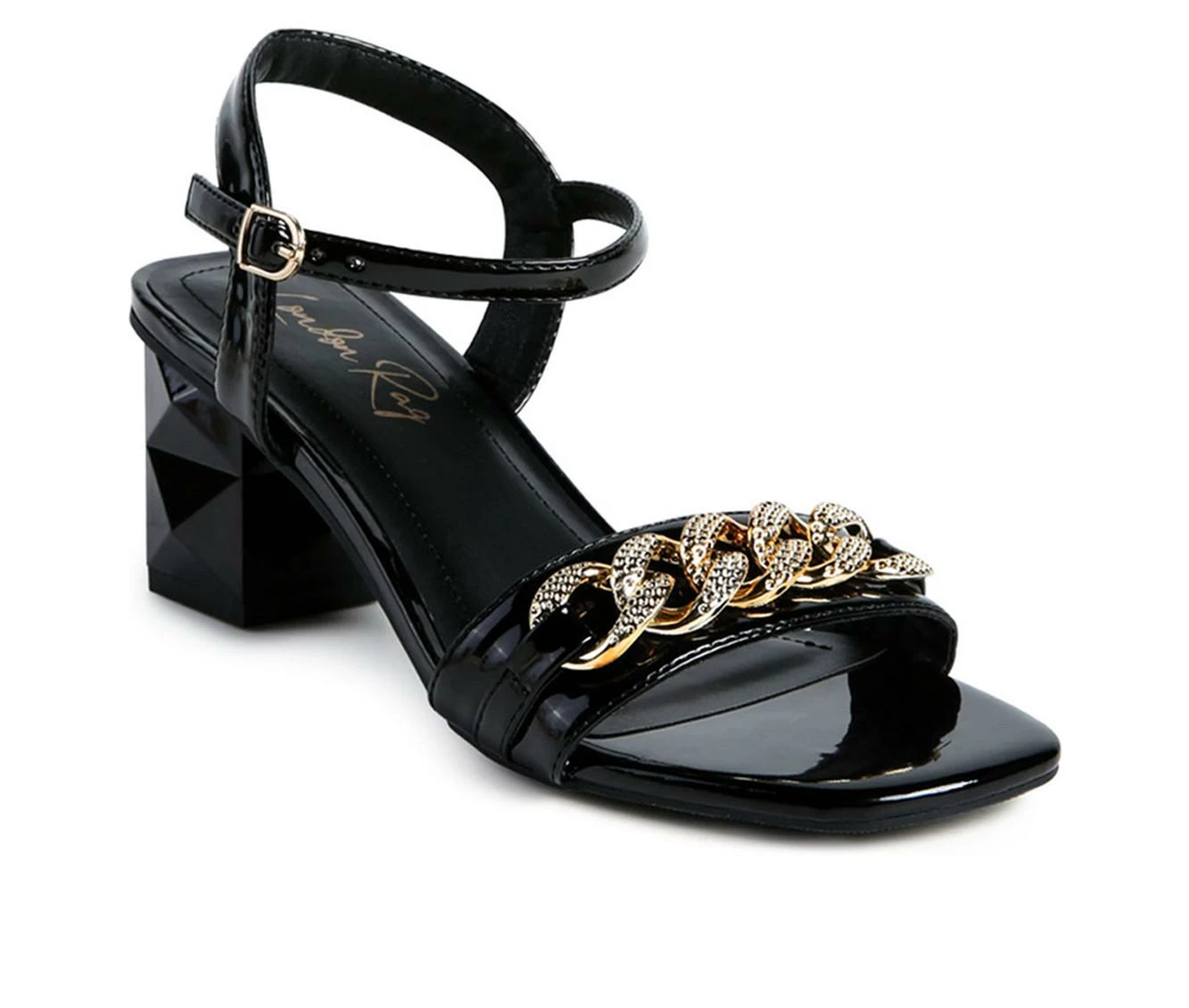 Budget π Women's London Rag Illusion π Dress π©΄ Sandals Black β¨ - Image 3