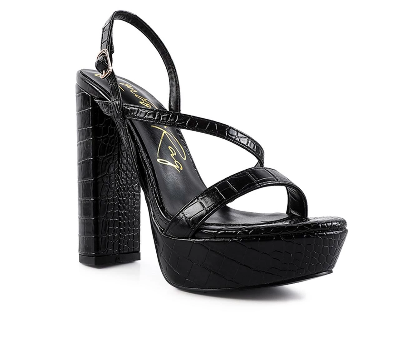 Best Pirce π Women's London Rag Slegs Platform π Dress π©΄ Sandals Black π₯° - Image 3
