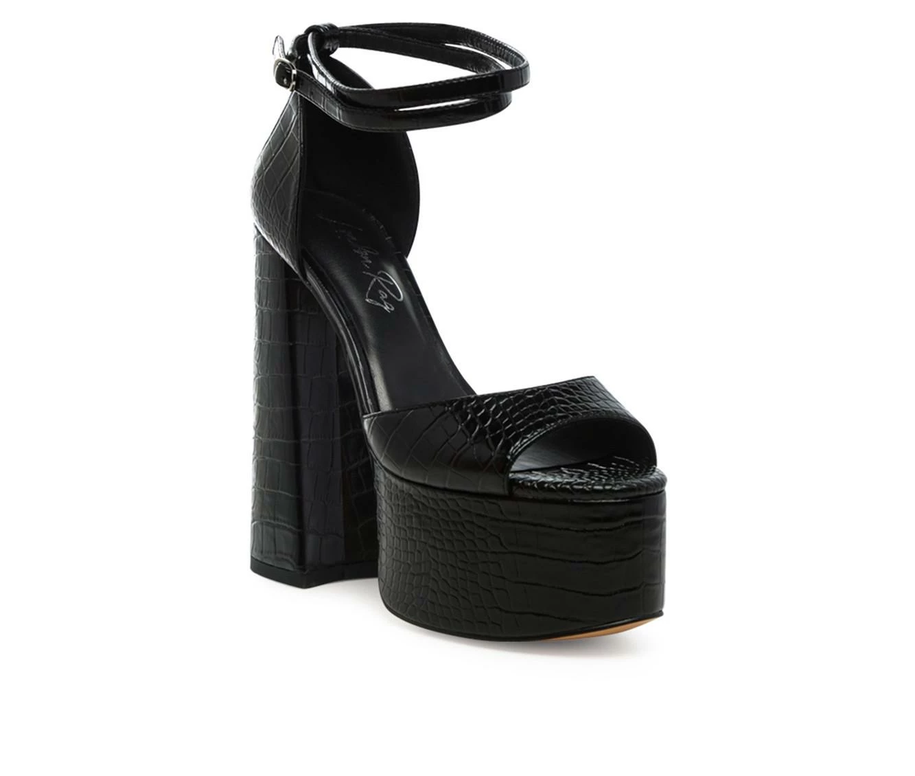 Coupon π Women's London Rag Alice Block Heel Platform π©΄ Sandals Black π - Image 3