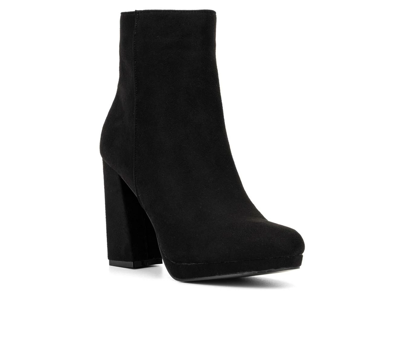 Best Pirce π Women's New York And Company Fran Heeled Booties Black 𧨠- Image 3