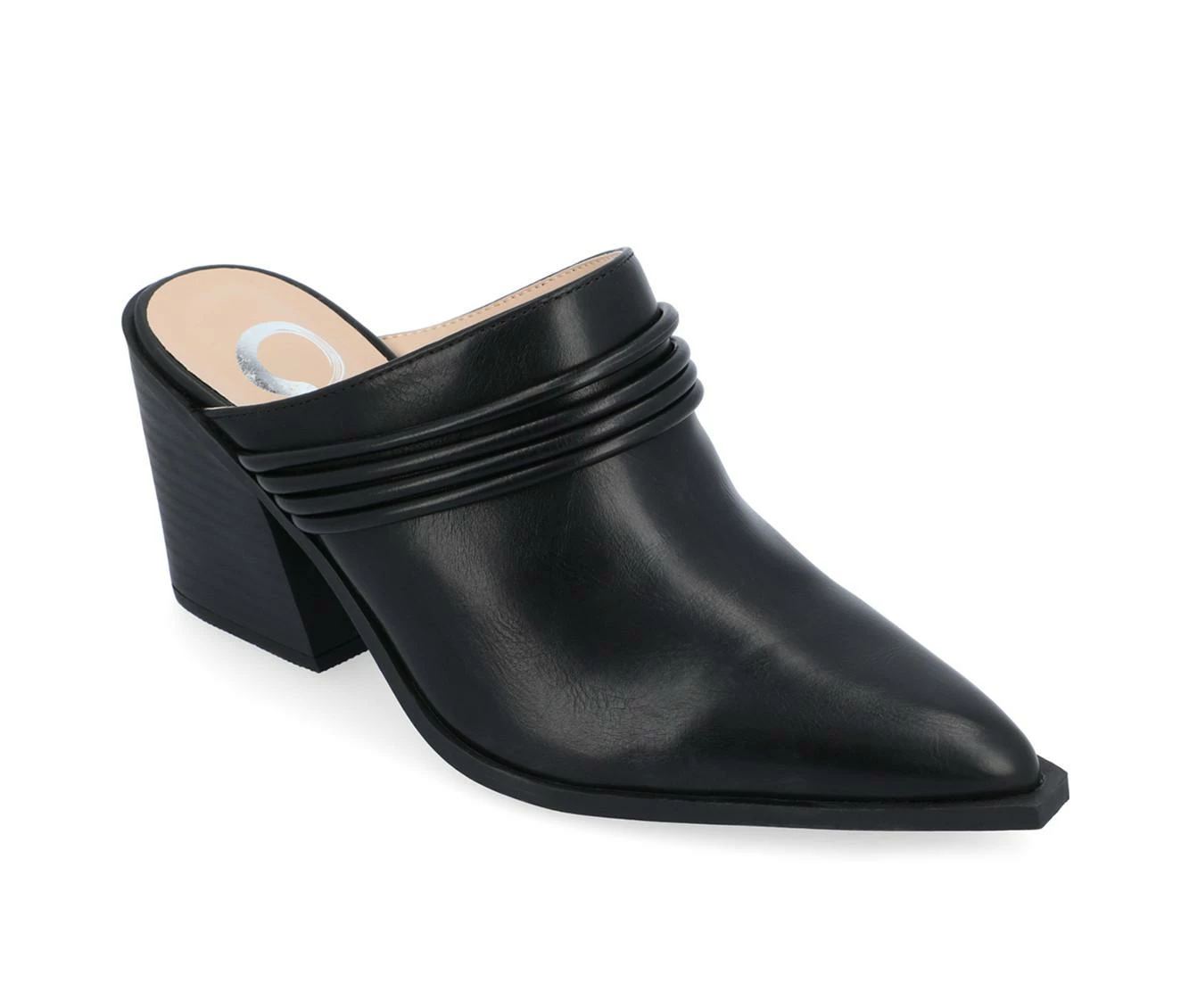 Budget π Women's Journee Collection Jinny Heeled Mules Black π - Image 3