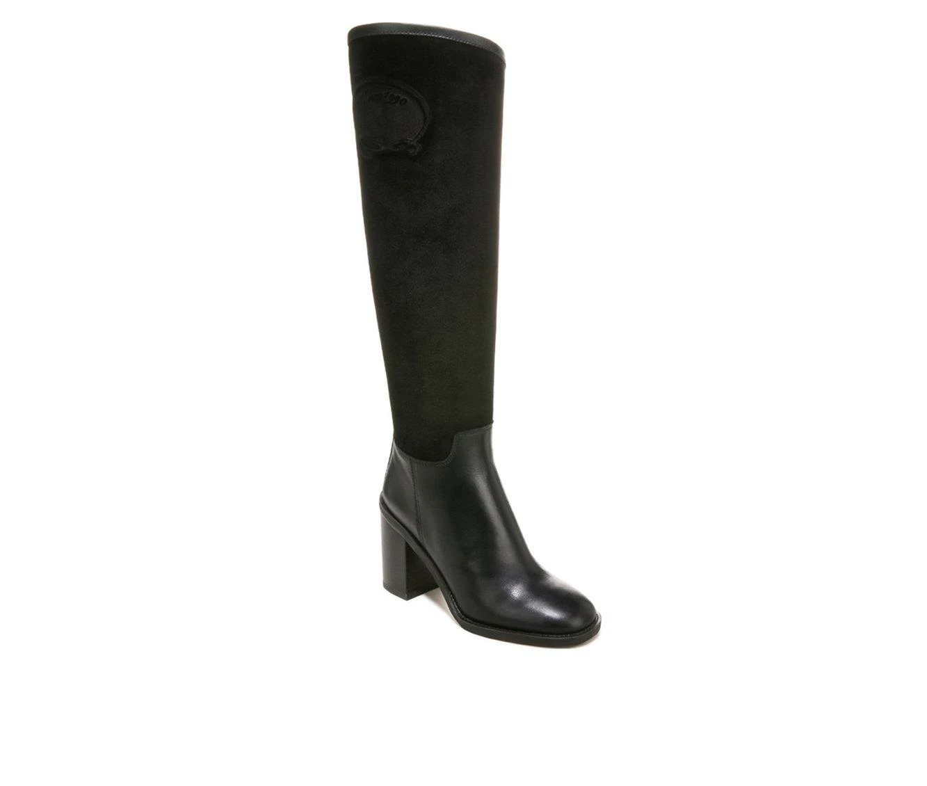 Best Pirce 𧨠Women's Franco Sarto Rivet Tall Knee High Heeled π₯Ύ Boots Black π₯° - Image 3