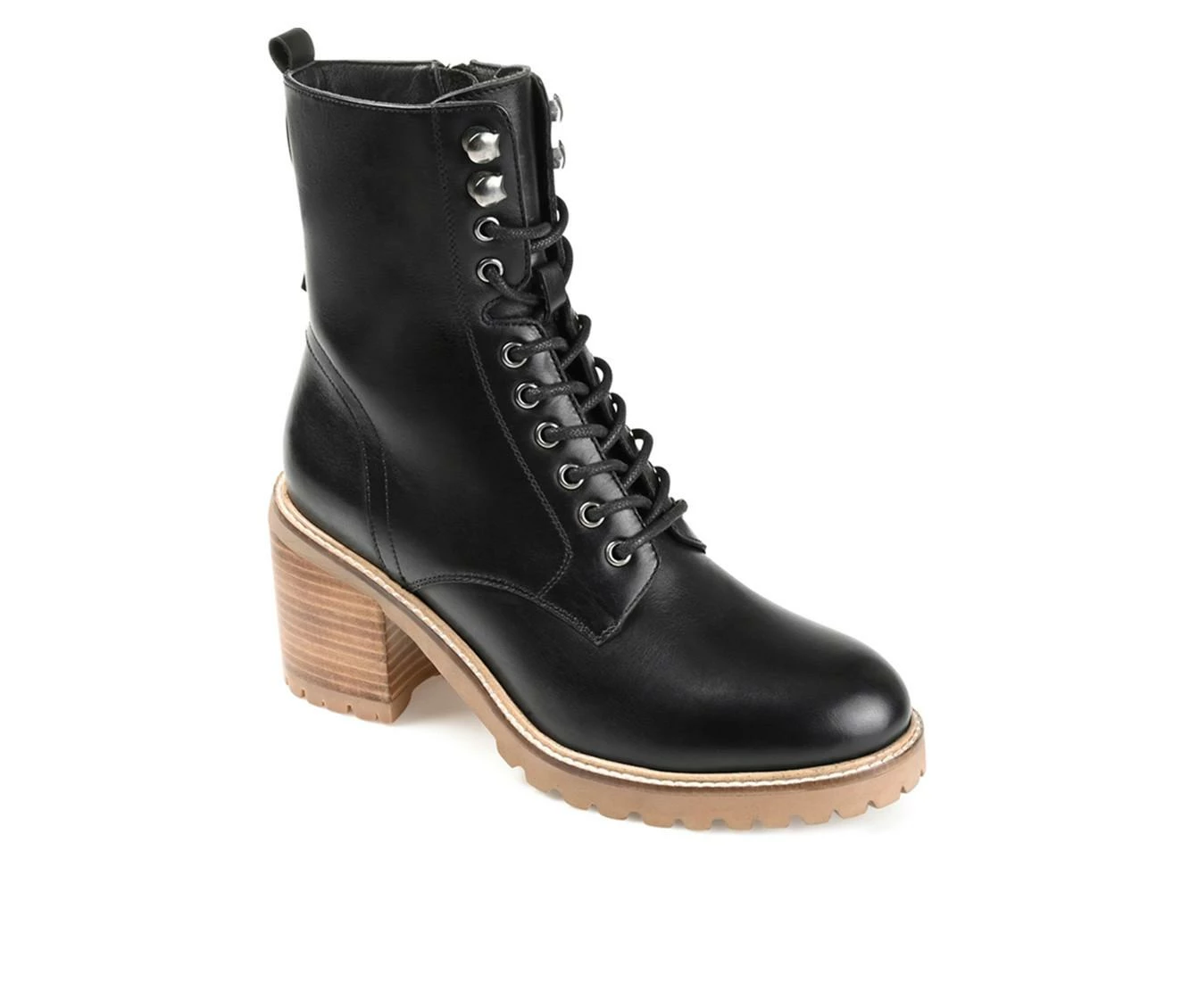 Cheap π Women's Journee Signature Malle Heeled Lace Up π₯Ύ Boots Black β - Image 3