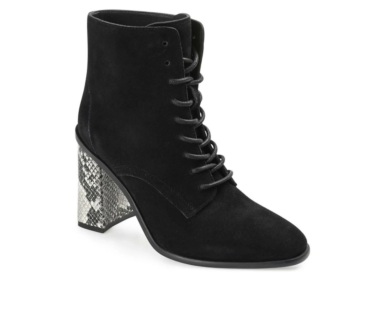 Wholesale π Women's Journee Signature Edda Heeled Lace Up Booties Black π€© - Image 3