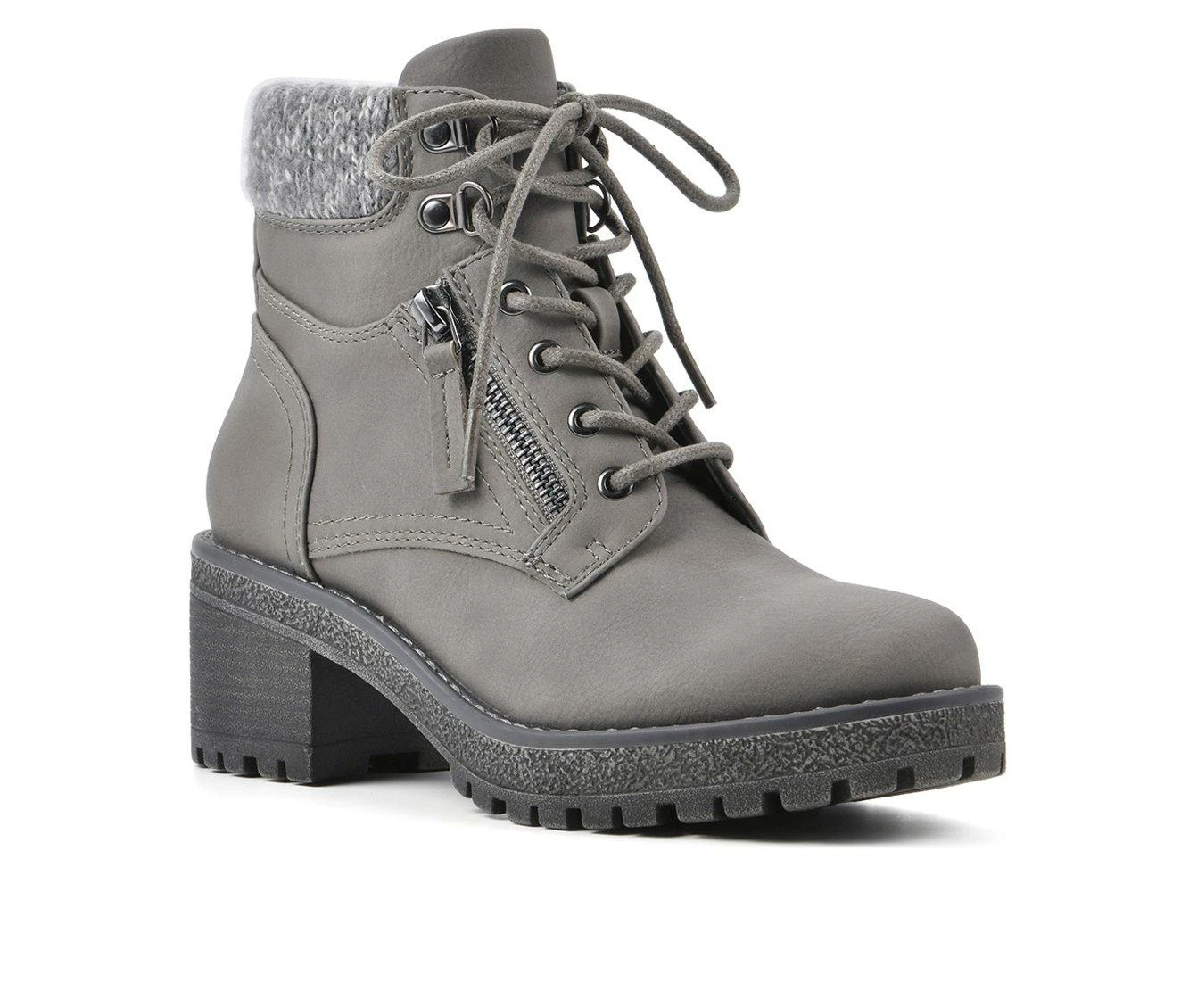 Brand new β€οΈ Women's Cliffs By White Mountain Balance Lace Up Booties Grey/Nubuck π - Image 3