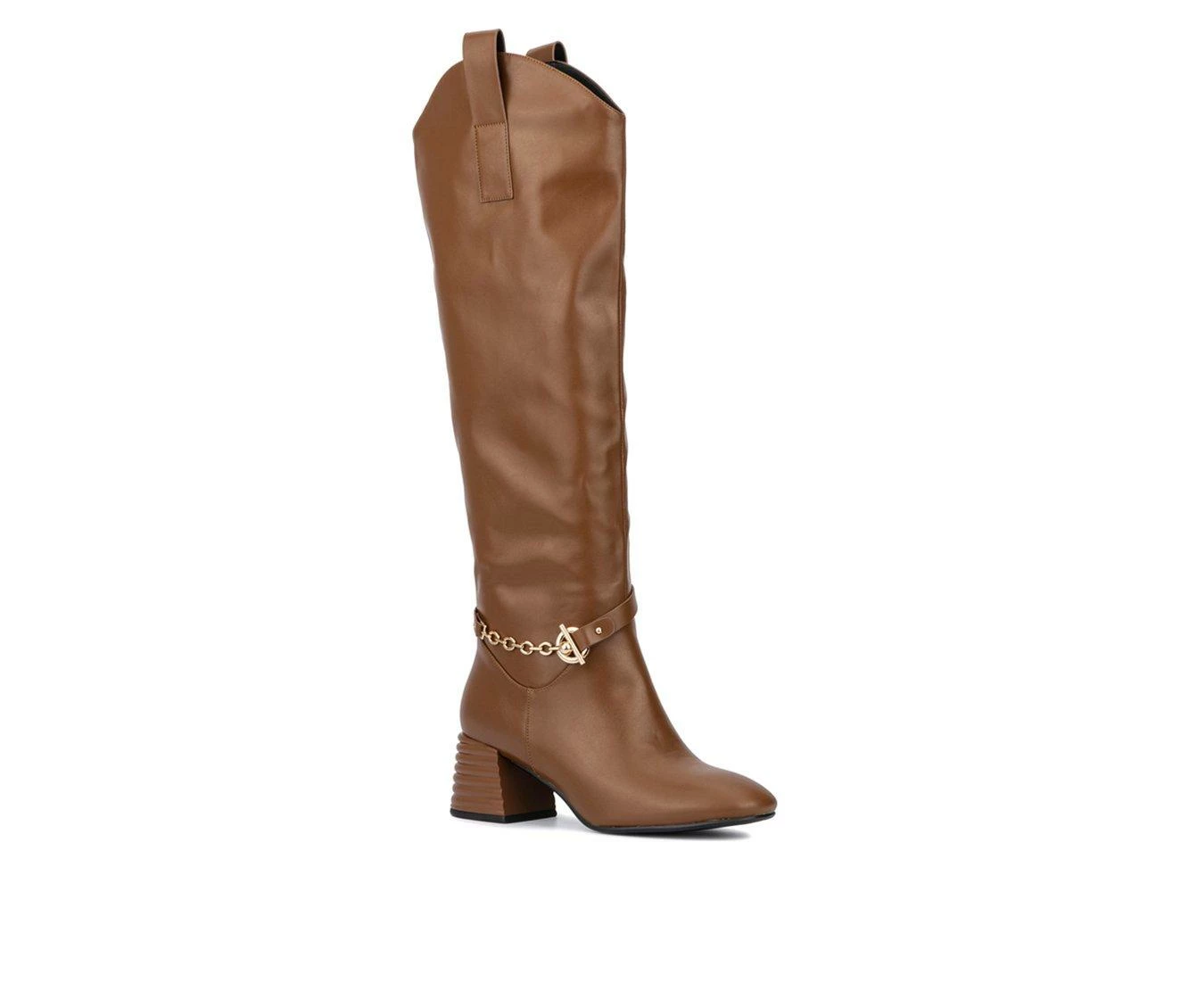 Outlet β€οΈ Women's Torgeis Elenora Knee High Heeled π₯Ύ Boots Cognac π - Image 3