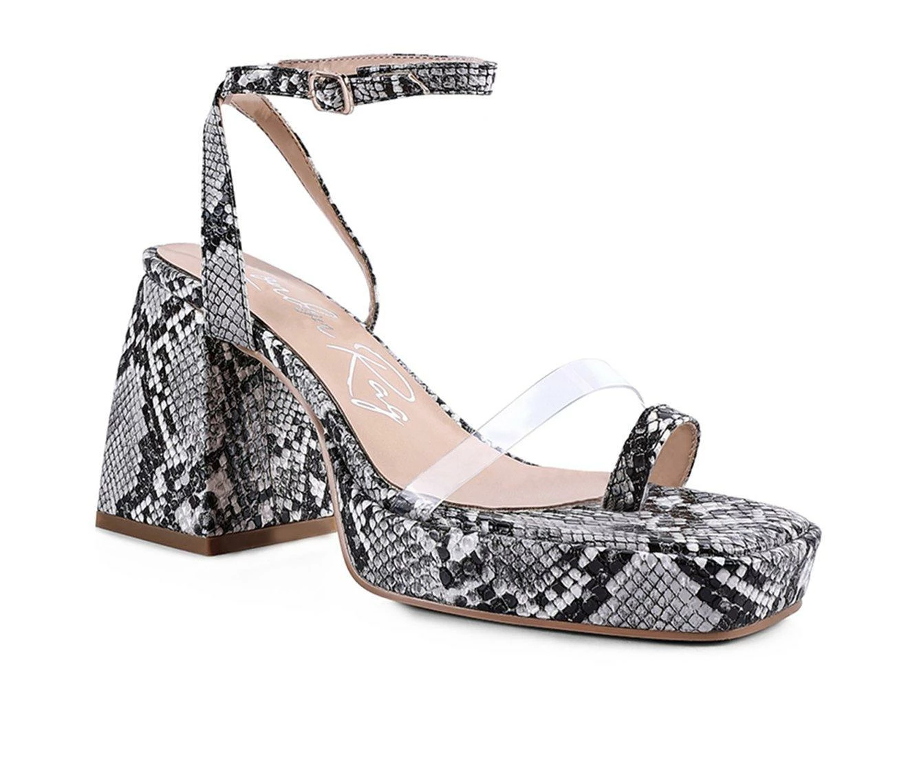 New π Women's London Rag Such Flirt Block Heel π Dress π©΄ Sandals Black π - Image 3