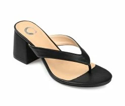 Best Sale 🔥 Women's Journee Collection Alika 👗 Dress 🩴 Sandals Black 😀 -b.o.c Sales 2 826